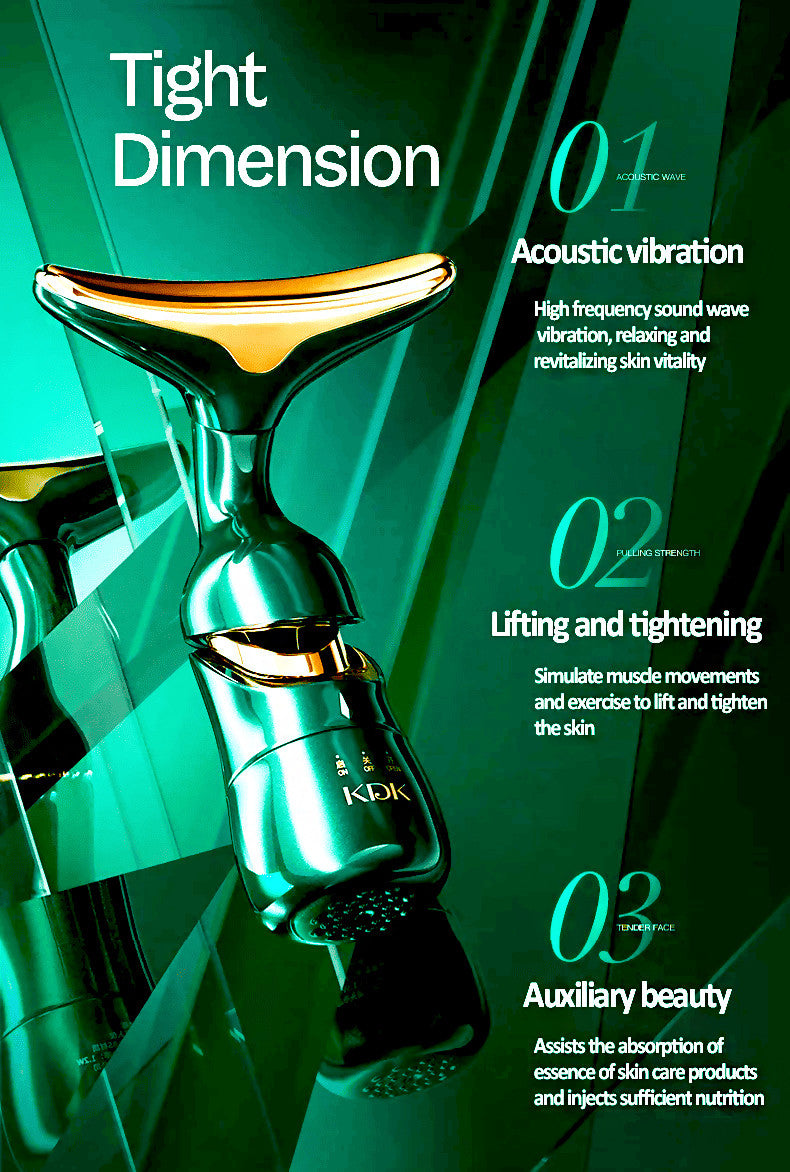 DELPHY - Masseur Facial triples têtes - liftant hautes vibrations